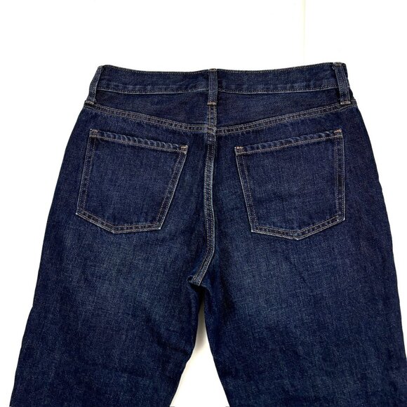 Old Navy High Rise Slouchy Straight Button Fly Women's size 6 Blue Denim jeans - Picture 4 of 4
